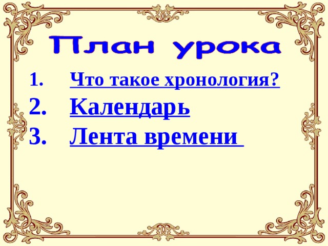 Что такое хронология? Календарь Лента времени  