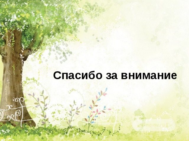 Спасибо за внимание 