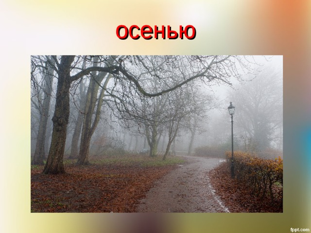 осенью 