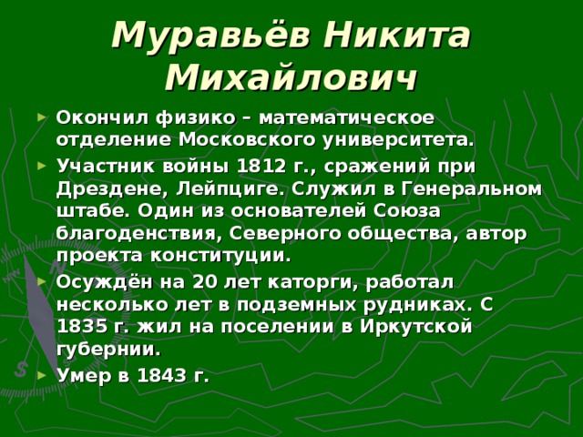 Муравьёв Никита Михайлович