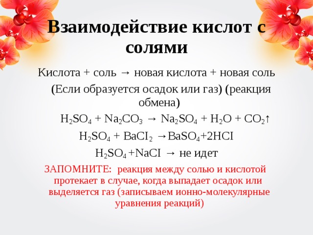 Схема реакции в результате которой может быть получена соль