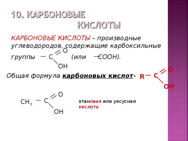 Формула уксусной кислоты