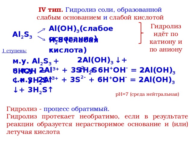 Гидролиз по катиону и аниону. Al2s3 Тип гидролиза. Уравнение гидролиза al2s3. Гидролиз соли al2s3. Уравнение реакции гидролиза al2s3.