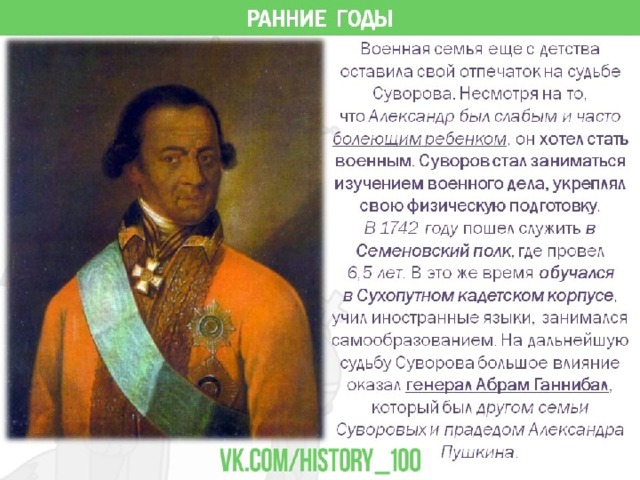 О каком полководце читал книгу александр суворов в детстве фото