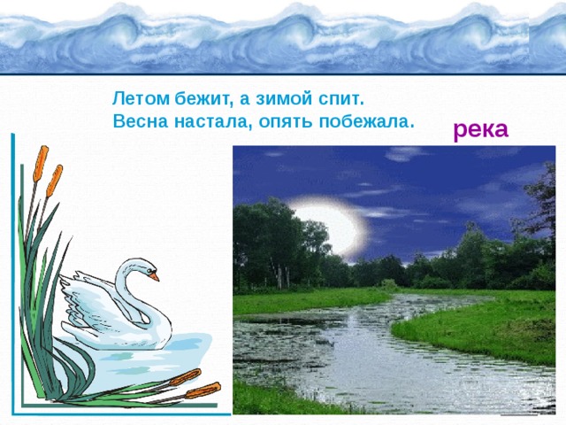 По своим наблюдениям нарисуй какой либо из водных объектов нашего края подпиши название