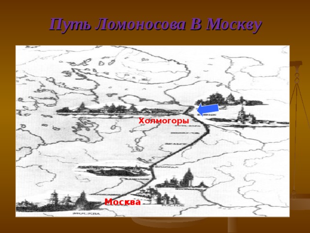 Путь Ломоносова В Москву Холмогоры Москва 