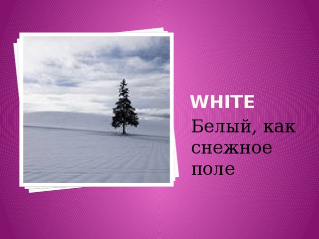 white Белый, как снежное поле 