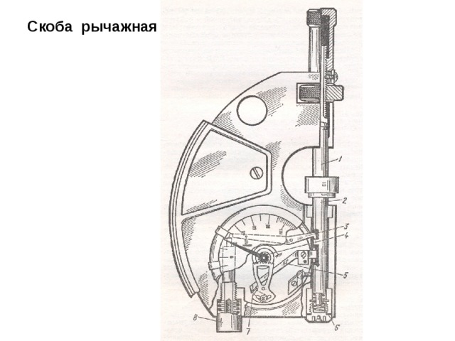 Схема рычажной скобы