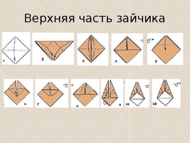 Верхняя часть зайчика 