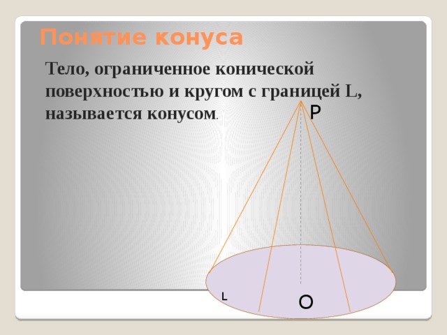 Конус презентация 10 класс