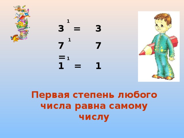 5 числа равны. Степень числа 5 класс. Степень числа математика 5 класс. Первая степень любого числа равна самому числу. Степень числа 5 класс Мерзляк.