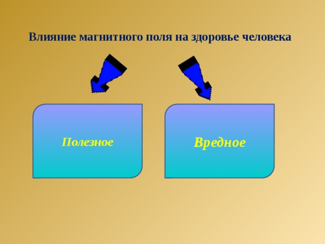 Влияние магнитных полей на человека проект