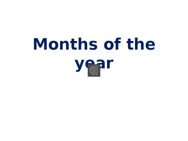 Months of the year 