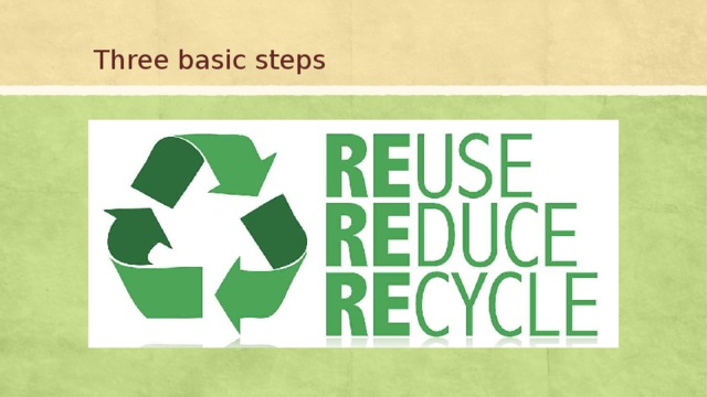 Three basic steps 