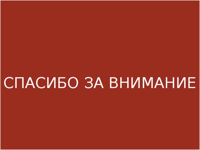 СПАСИБО ЗА ВНИМАНИЕ 