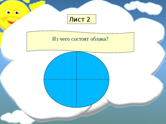 Лист 2 Из чего состоят облака? 