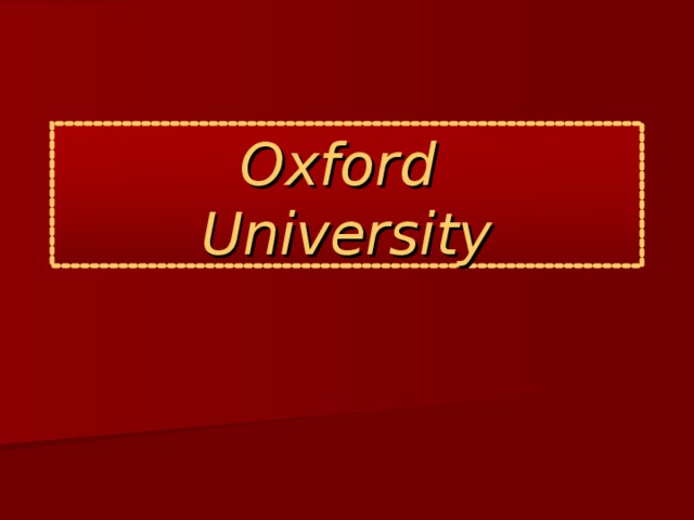 Oxford   University 