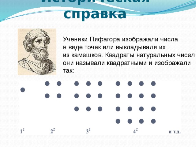 Древнегреческий математик пифагор записывал числа как показано на рисунке