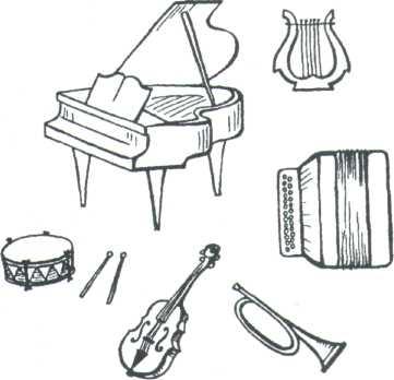 Нарисовать музыкальные инструменты 2 класс урок музыки