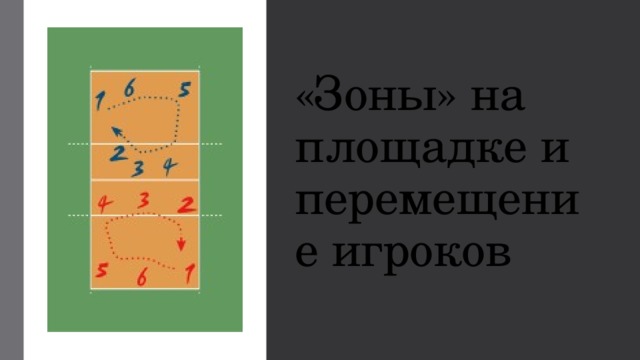 «Зоны» на площадке и перемещение игроков 