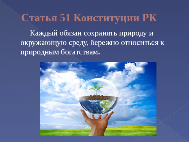 Статья 58 каждый обязан сохранять. Бережное отношение к природным богатствам. Каждый обязан сохранять природу. Бережно относится к окружающей среде.