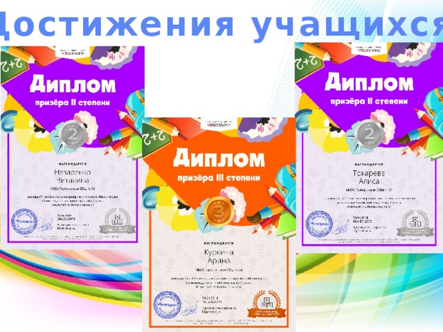 Достижения учащихся 