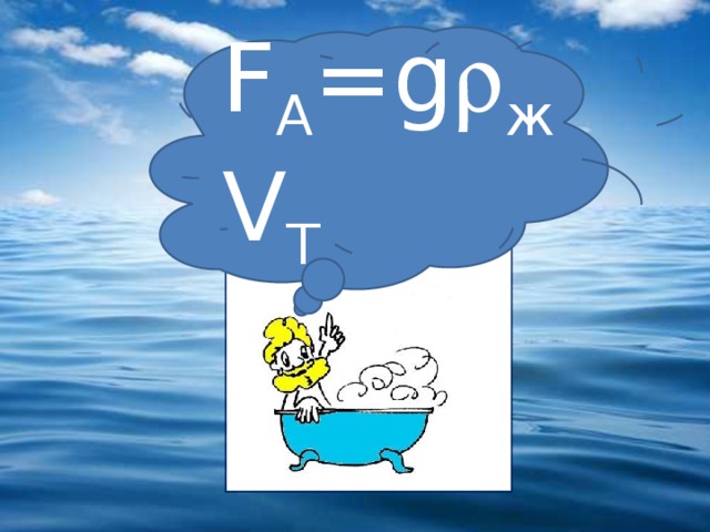 F A =g  ж V T 