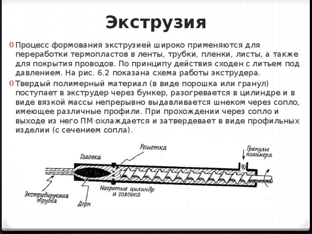 Структурная схема экструдера