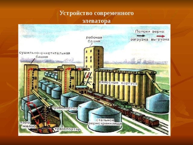 Устройство современного элеватора 