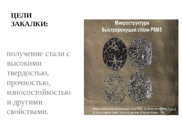 Презентация закалка стали