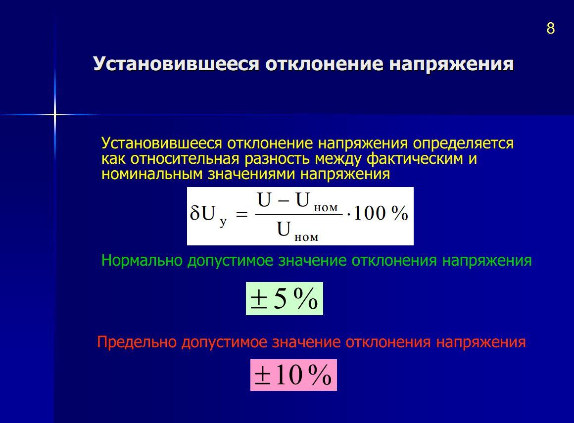 Максимальное напряжение сколько