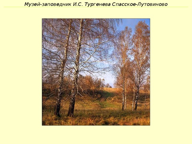 Музей-заповедник И.С. Тургенева Спасское-Лутовиново 