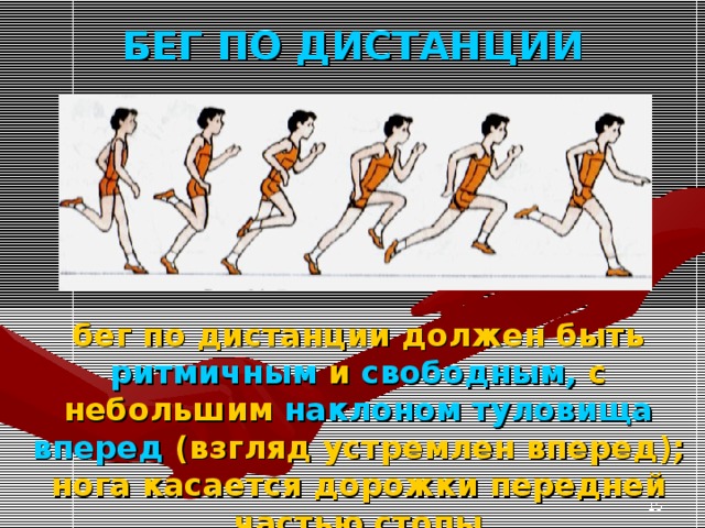 Чрезмерный наклон туловища бегуна вперед. Наклон туловища бегуна вперёд на бег?. Бег с небольшим темпом. Бег по дистанции должен быть ритмичным. Как влияет на бег чрезмерный наклон туловища бегуна вперёд?.