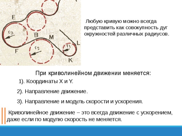 Прямолинейное и криволинейное движение 9 класс физика презентация