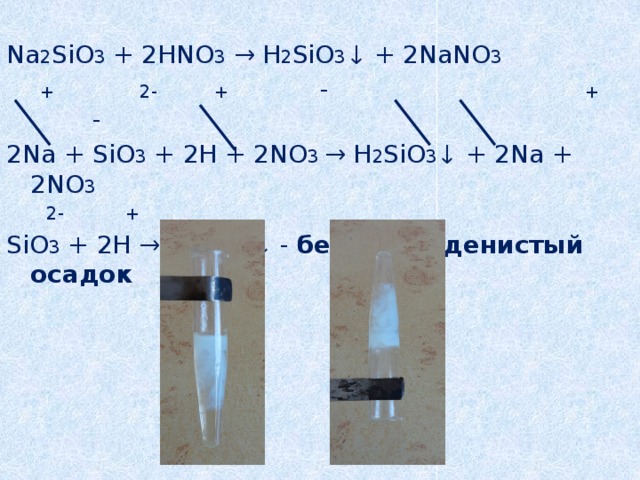 Составьте уравнения реакций согласно схеме na2sio3 h2sio3 sio2 na2sio3