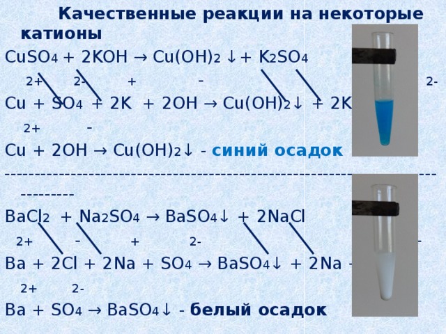 Hcl катионы