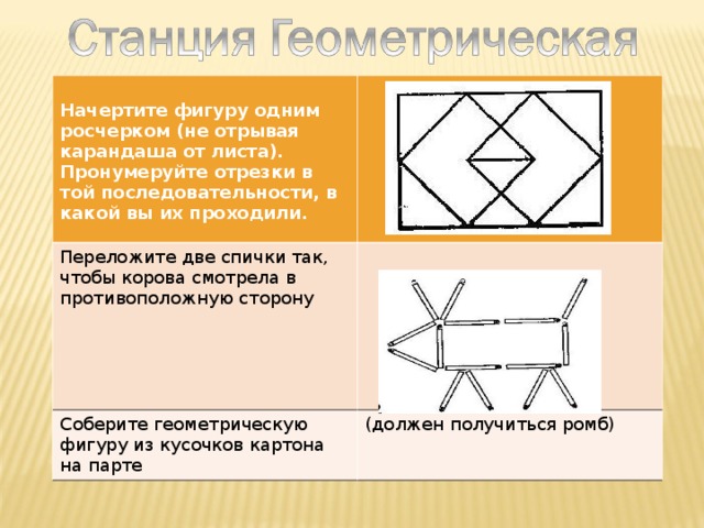 Какие фигуры можно нарисовать одним росчерком