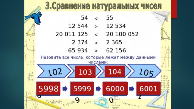103 104 5998 5999 6000 6001 