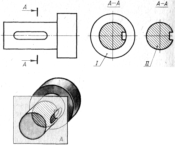 На рисунке 409 изображены в разрезе