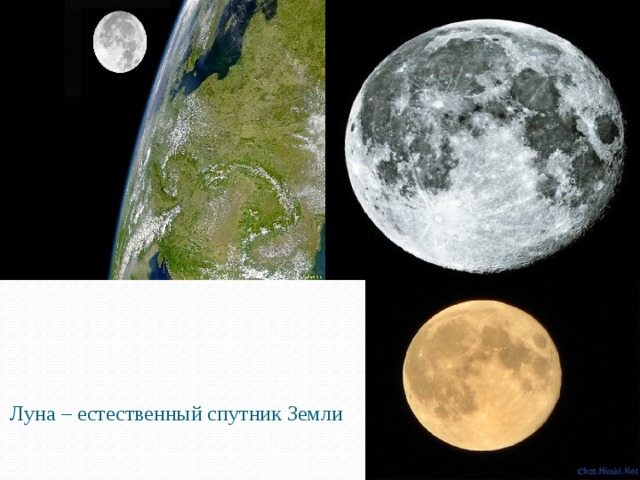 Луна – естественный спутник Земли 