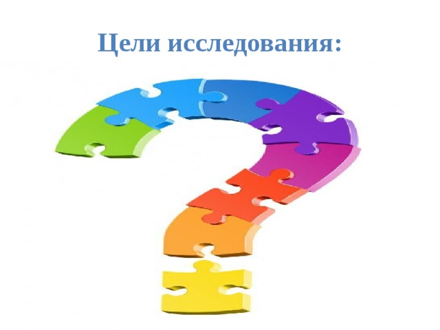 Цели исследования: вспомнить, что такое имя прилагательное; повторить морфологические признаки имени прилагательного; применять знания на практике. 