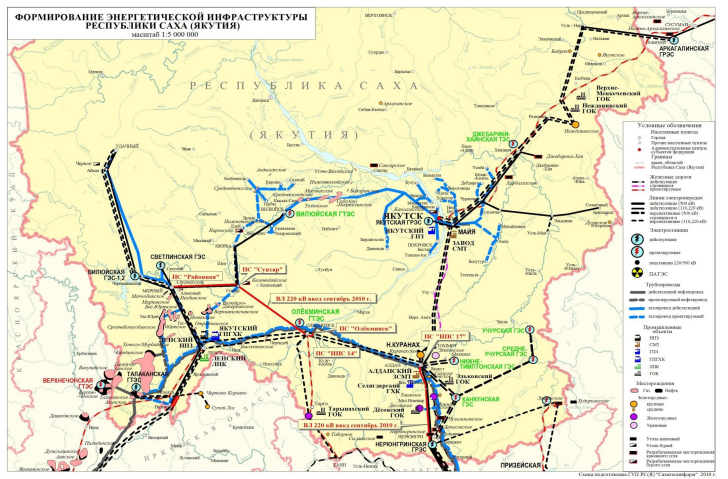 Карта электросетей красноярск