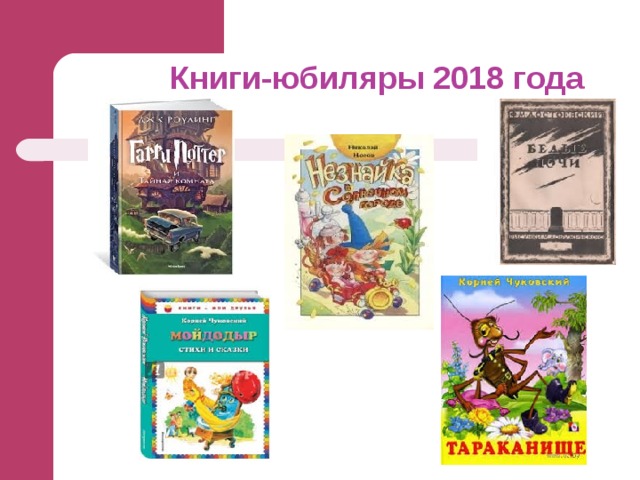 Книги-юбиляры 2018 года 