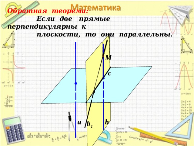 Если две прямые перпендикулярны к плоскости то они параллельны рисунок