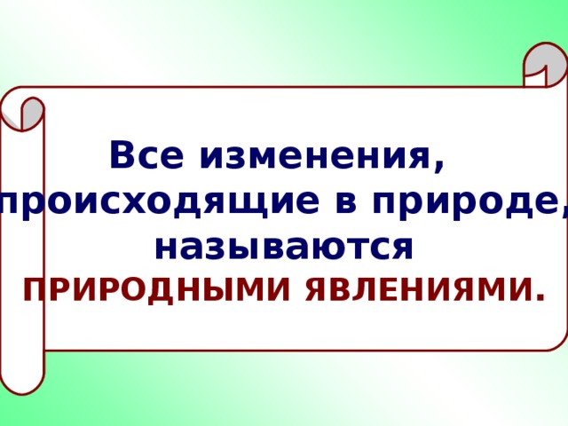 Процессы происходящие в природе называются