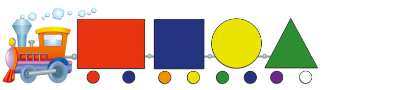 Геометрические фигуры 2 младшая. Блоки Дьенеша треугольник квадрат круг. Блоки Дьенеша паровоз. Паровозик с геометрическими фигурами. Геометрический паровозик.