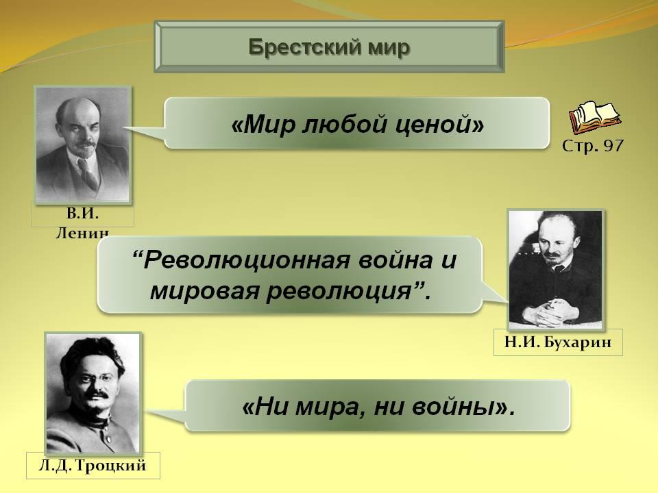 Ни мир. Брестский мир Троцкий Бухарин. Брестский мир Ленин Троцкий Бухарин. Троцкий ни мира ни войны. Бухарин о Брестском мире.