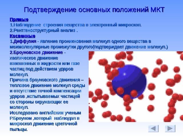 Молекулярно кинетическая теория строения вещества