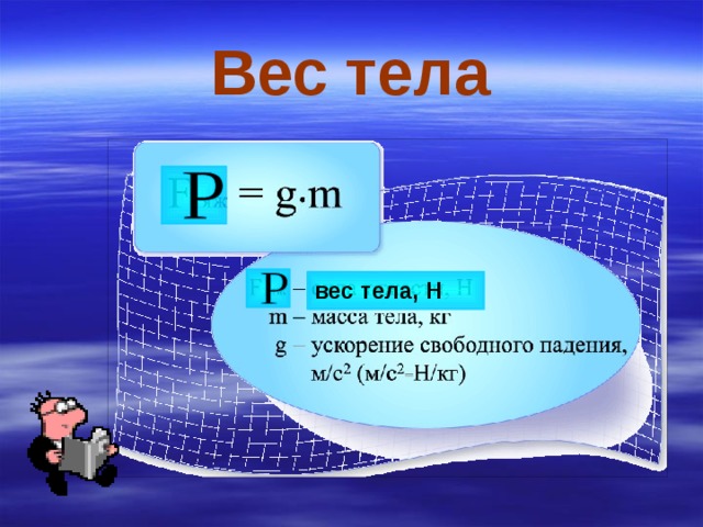 Вес тела вес тела, Н 