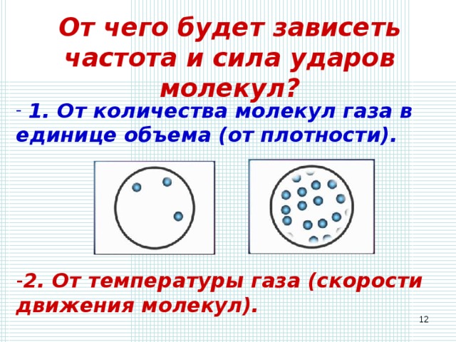 Презентация по физике 7 класс давление газа